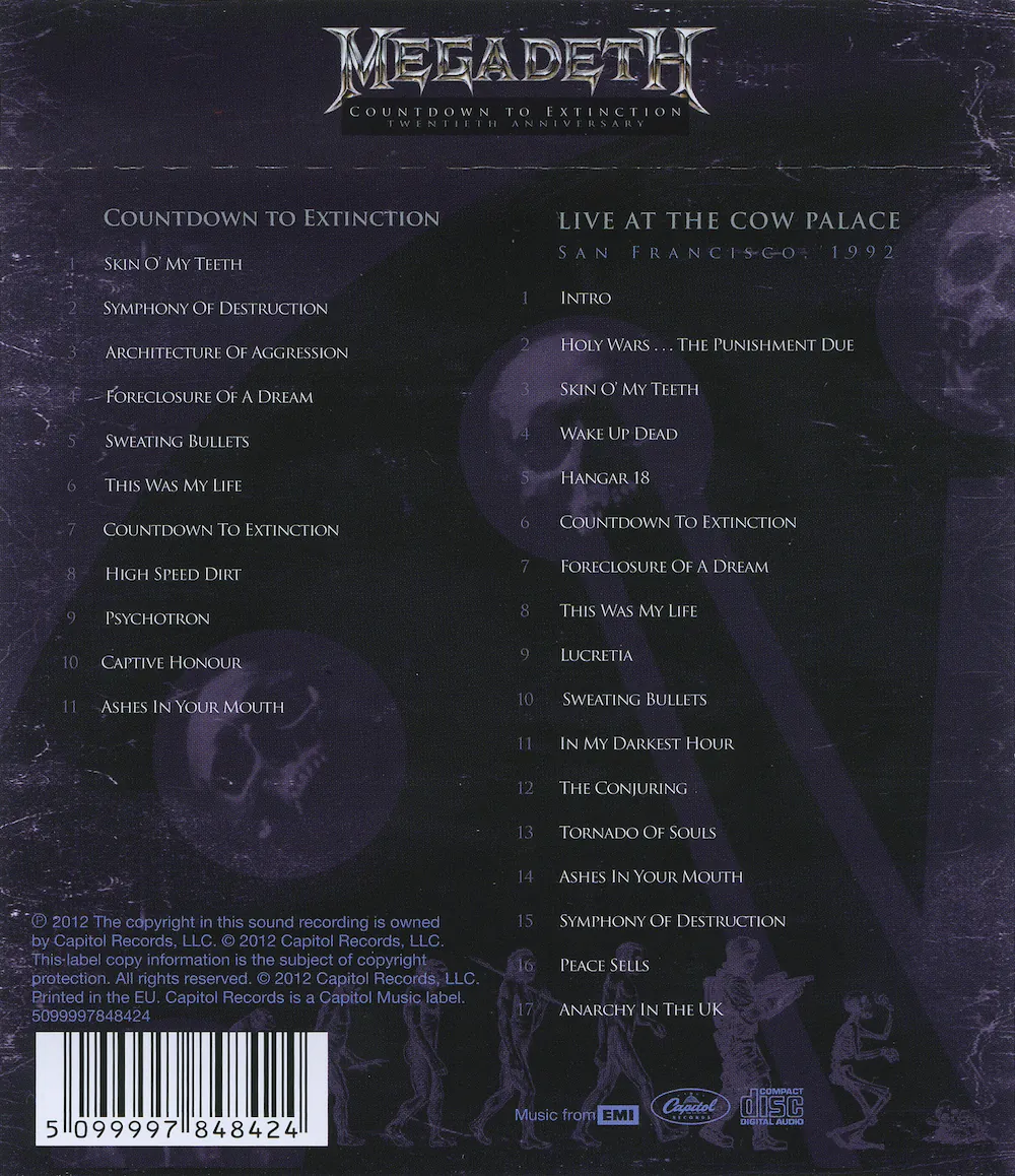 Countdown To Extinction 20th Annyversary Edition - Image 2